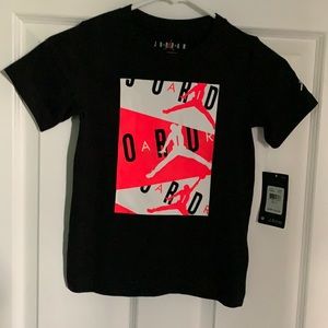 Jordan Black Shirt Kids Size 6M (5-6years old) Brand New